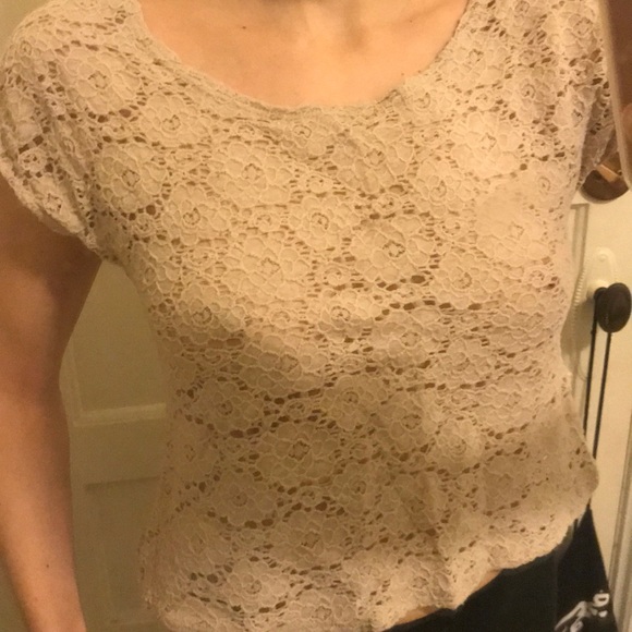 Lace Open Back Top - Picture 2 of 2